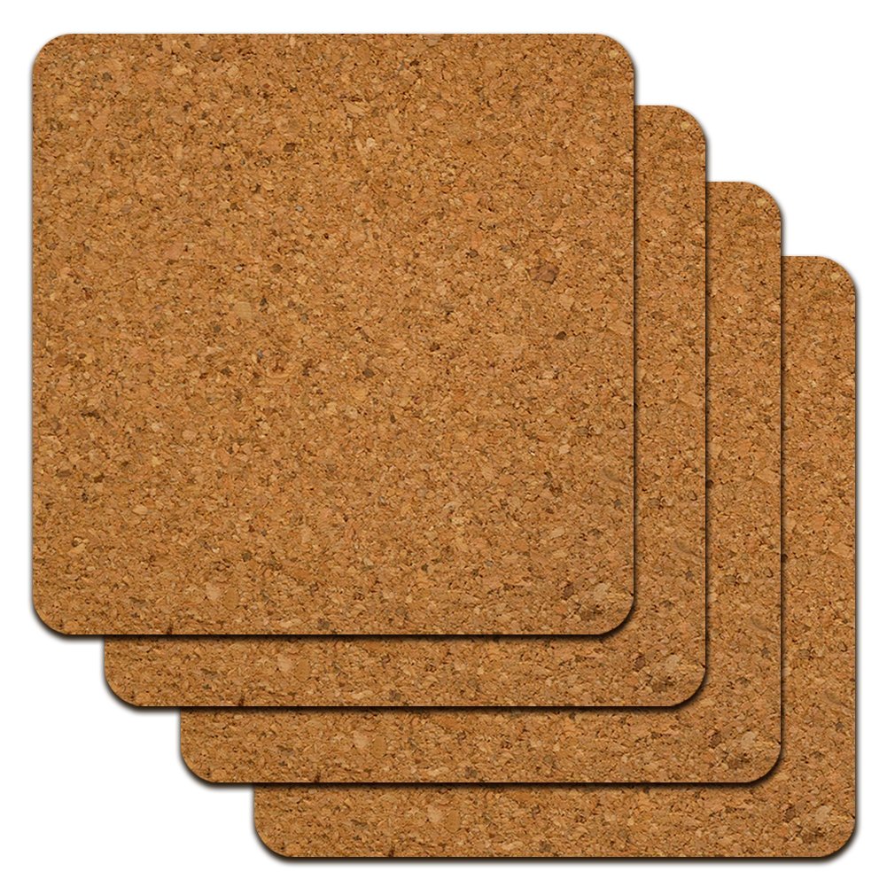 Top Gun Movie Logo Low Profile Cork Coaster Set - 4 Pack Absorbent Drink Coasters for Beer, Wine & Coffee - Perfect for Home Bar, Office Desk & Man Cave Decor