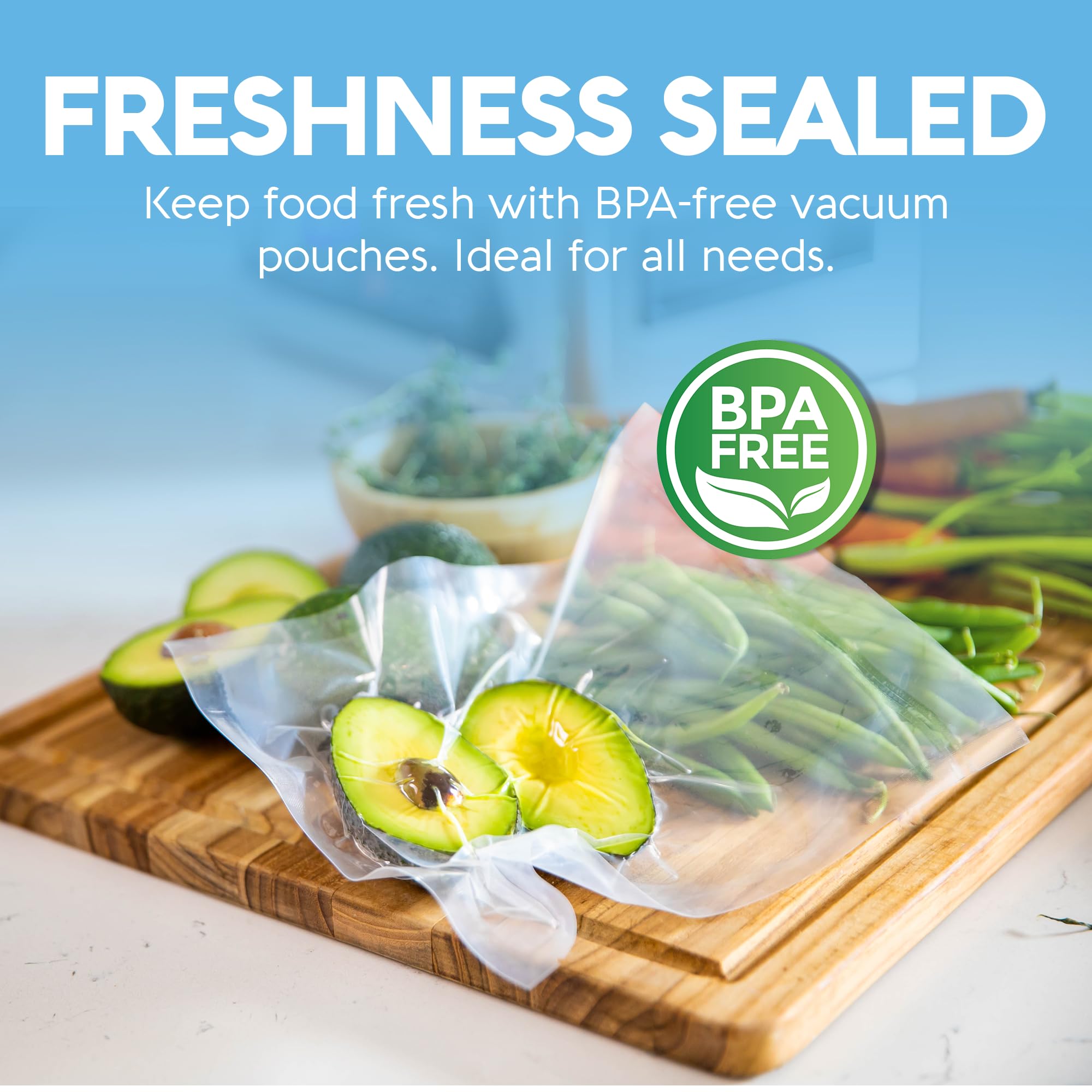 Avid Armor Heavy Duty Vacuum Sealer Bags - 1000 Count BPA-Free Food Storage Pouches (10x13 Inches) for Sous Vide, Meal Prep & Freezer Organization