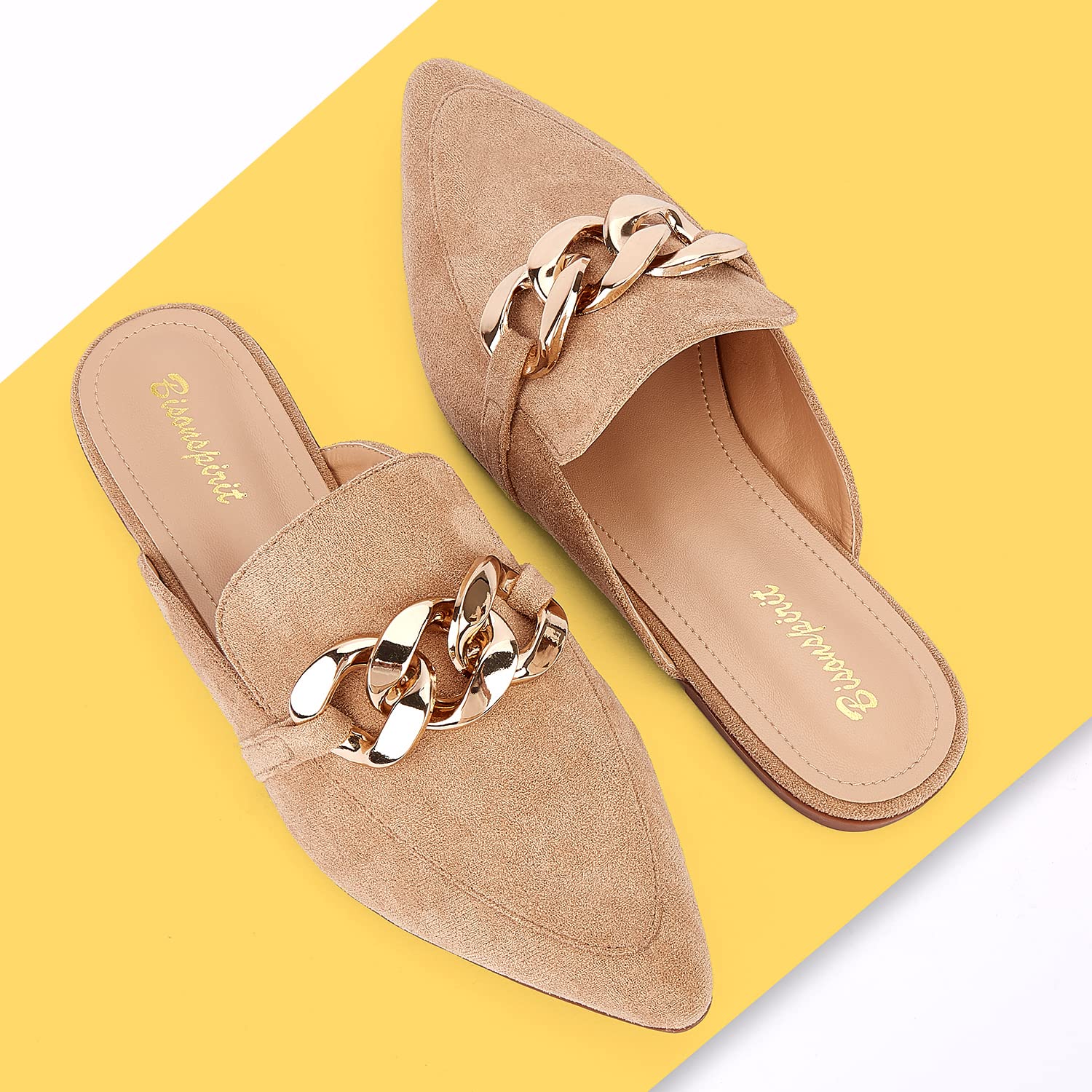 Women's Pointed Toe Mule Loafers - Slip On Flat Slides for Comfort & Style | Perfect for Office, Casual Outings & Everyday Wear