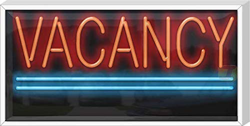 Outdoor Vacancy Neon Sign - Bright LED Open Sign for Business, Hotels & Shops - Perfect for Storefronts, Windows & 24/7 Advertising