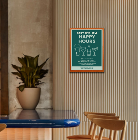 12x20 Wooden Poster Frame - Classic Swing Frame for Wall Art Display - Perfect for Home Decor, Offices, and Gallery Exhibitions