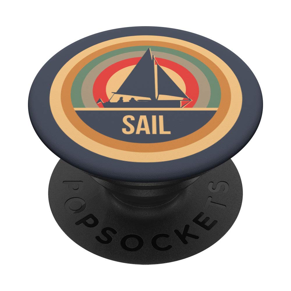 Vintage Sailing PopSockets PopGrip - Swappable Phone Grip for iPhone & Android - Perfect Nautical Gift for Sailors & Boat Enthusiasts - Ideal for Boating, Travel & Everyday Use