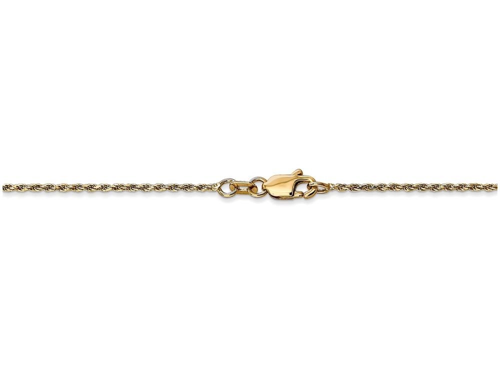 14K Gold 1mm Rope Chain Bracelet for Women - Dainty & Elegant Machine-Made Jewelry - Perfect for Everyday Wear, Gifts & Special Occasions