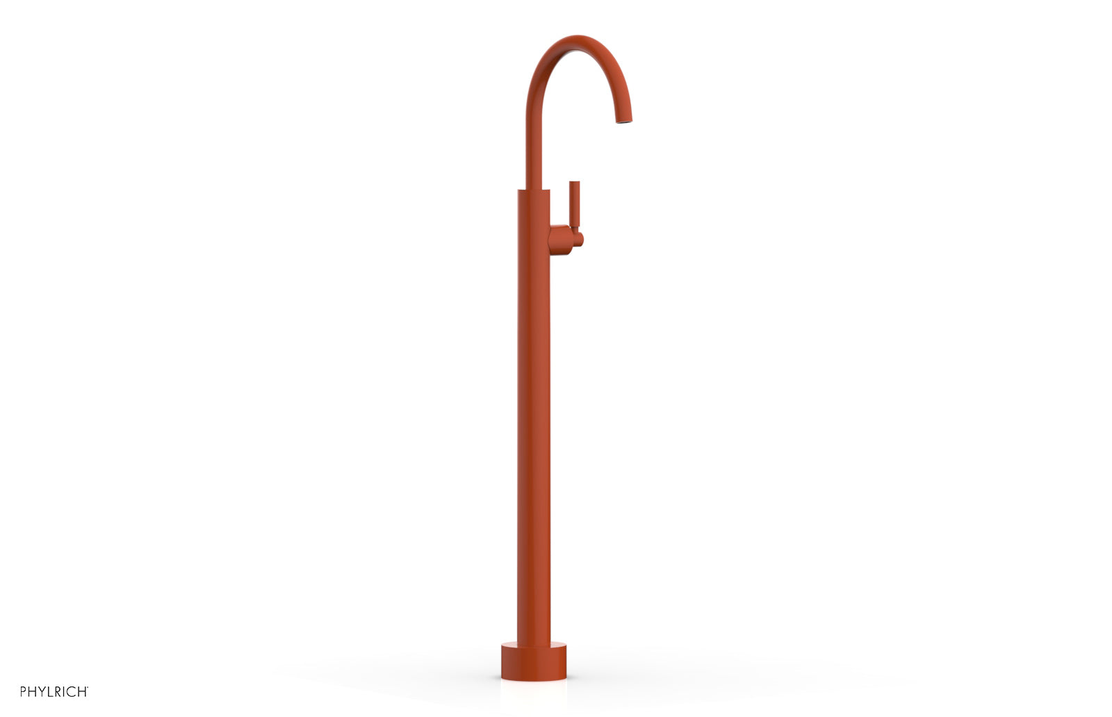 BASIC Tall Floor Mount Tub Filler with Lever Handle - D130 44 02 - Perfect for Modern Bathroom Renovations and Spa-Like Showers