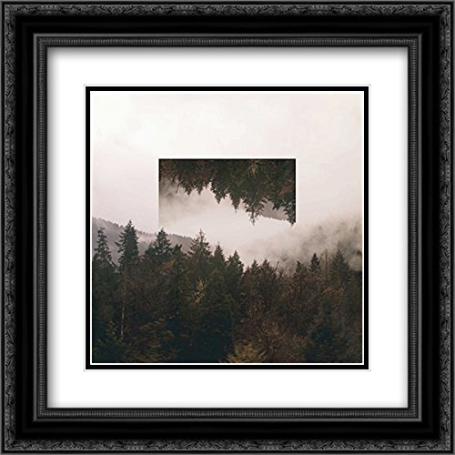 Laura Marshall Reflected Landscape I - 15x15 Black Ornate Framed Double Matted Museum Art Print - Perfect for Living Room, Bedroom & Office Wall Decor