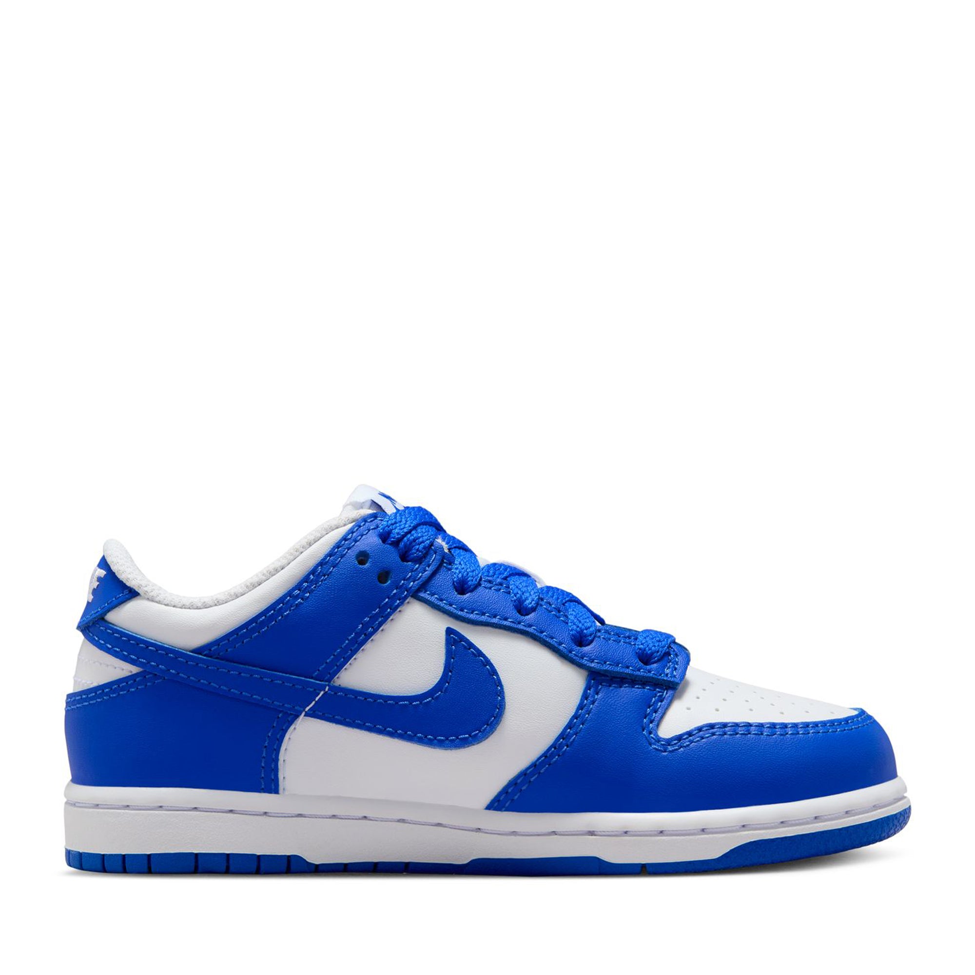 Nike Dunk Low PS Sneakers for Kids - White & Hyper Royal Basketball Shoes for Boys & Girls - Perfect for School, Sports & Casual Wear