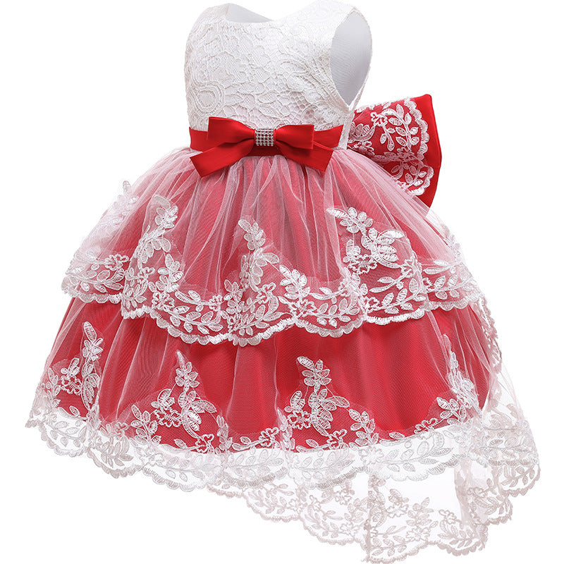 Baby Girl Birthday Party Dresses | Toddler Bow Puffy Prom Dresses for Special Occasions | Perfect for 1st Birthday, Photoshoots & Formal Events