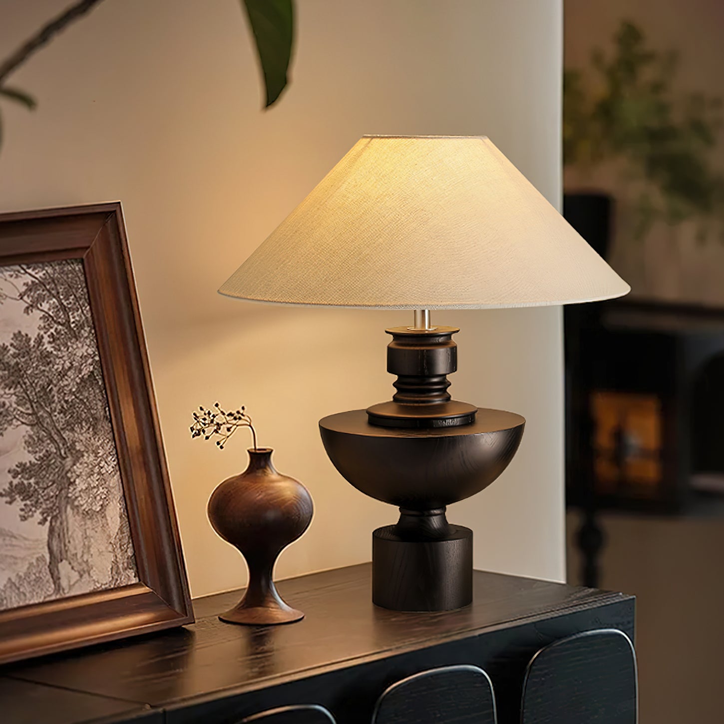 Bhaskara Modern Table Lamp - Adjustable LED Desk Light for Home Office, Bedroom & Living Room | Energy Efficient & Stylish Lighting Solution for Reading, Working & Relaxing