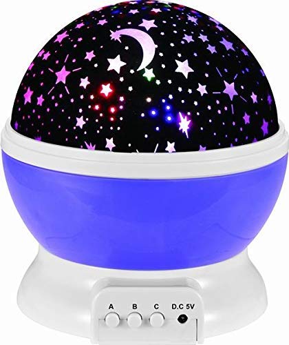 AZ Trading & Import Night Light Projection Lamp - Purple LED Night Light for Kids & Adults, Creates Starry Sky Effect, Perfect for Bedroom, Nursery, Relaxation & Sleep Aid