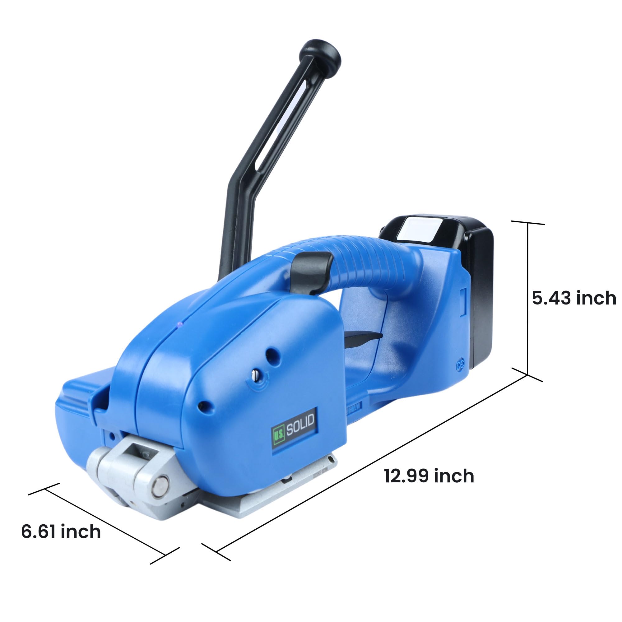 U.S. SOLID Electric Strapping Machine - Handheld Semi-Automatic Banding Tool for 1/2-5/8 inch PP PET Straps | Perfect for Packaging, Shipping & Warehouse Use