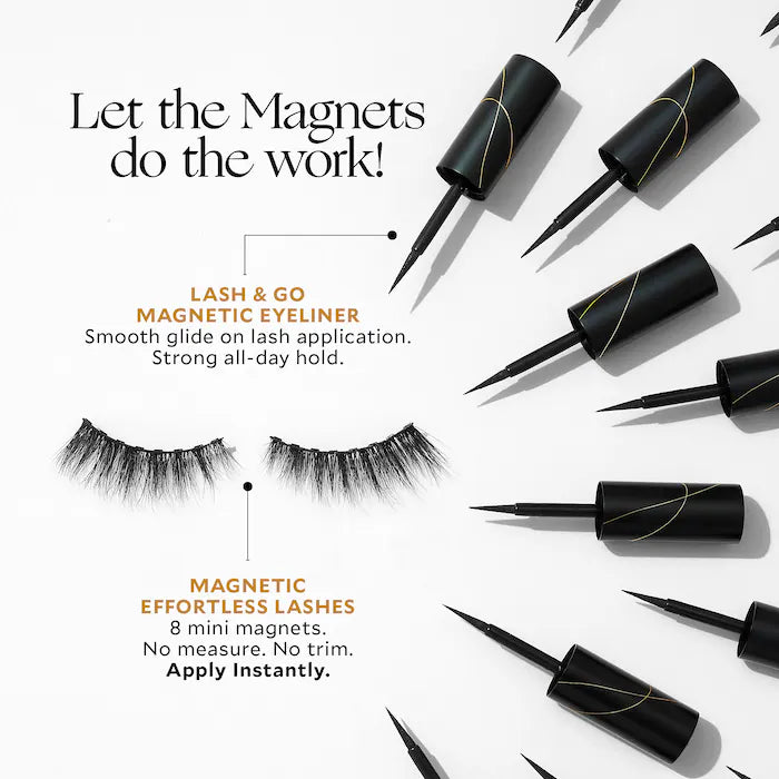 Magnetic Eyelash Kit - Effortless Velour Lashes for Natural Look | Perfect for Daily Wear, Parties & Special Occasions