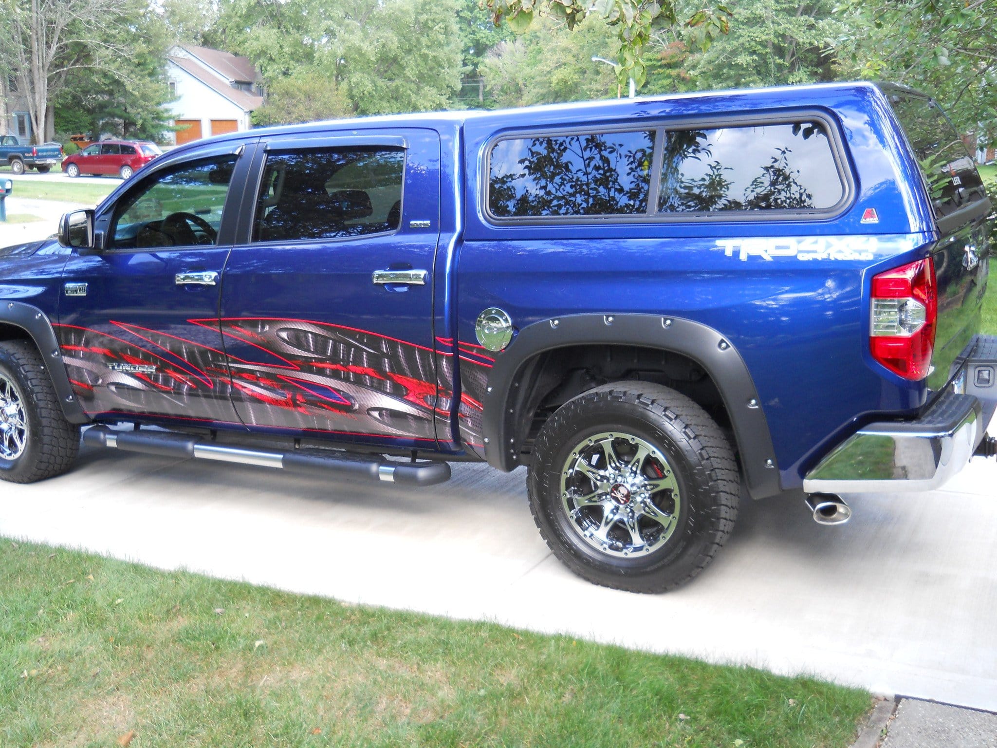 Premium Carbon Fiber Wave Vinyl Wrap for Trucks - Waterproof & UV Resistant Car Decal - DIY Vehicle Exterior Customization for Pickup Trucks, SUVs & Vans