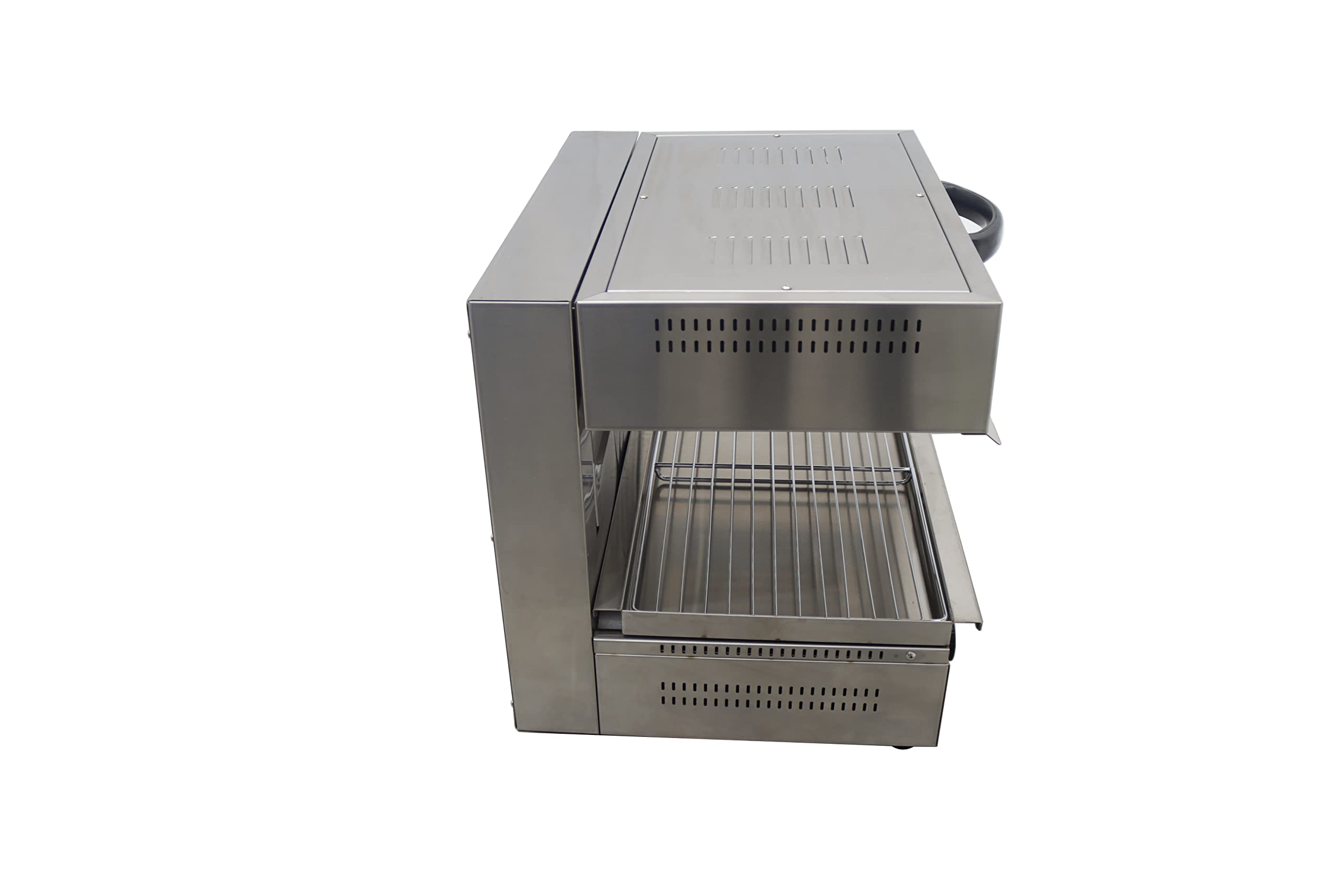 INTSUPERMAI 220V 4000W Commercial Electric Salamander Broiler - Stainless Steel Lift-Up Food Warmer, Cheese Melter & Grill Oven for Restaurants, Catering & BBQ