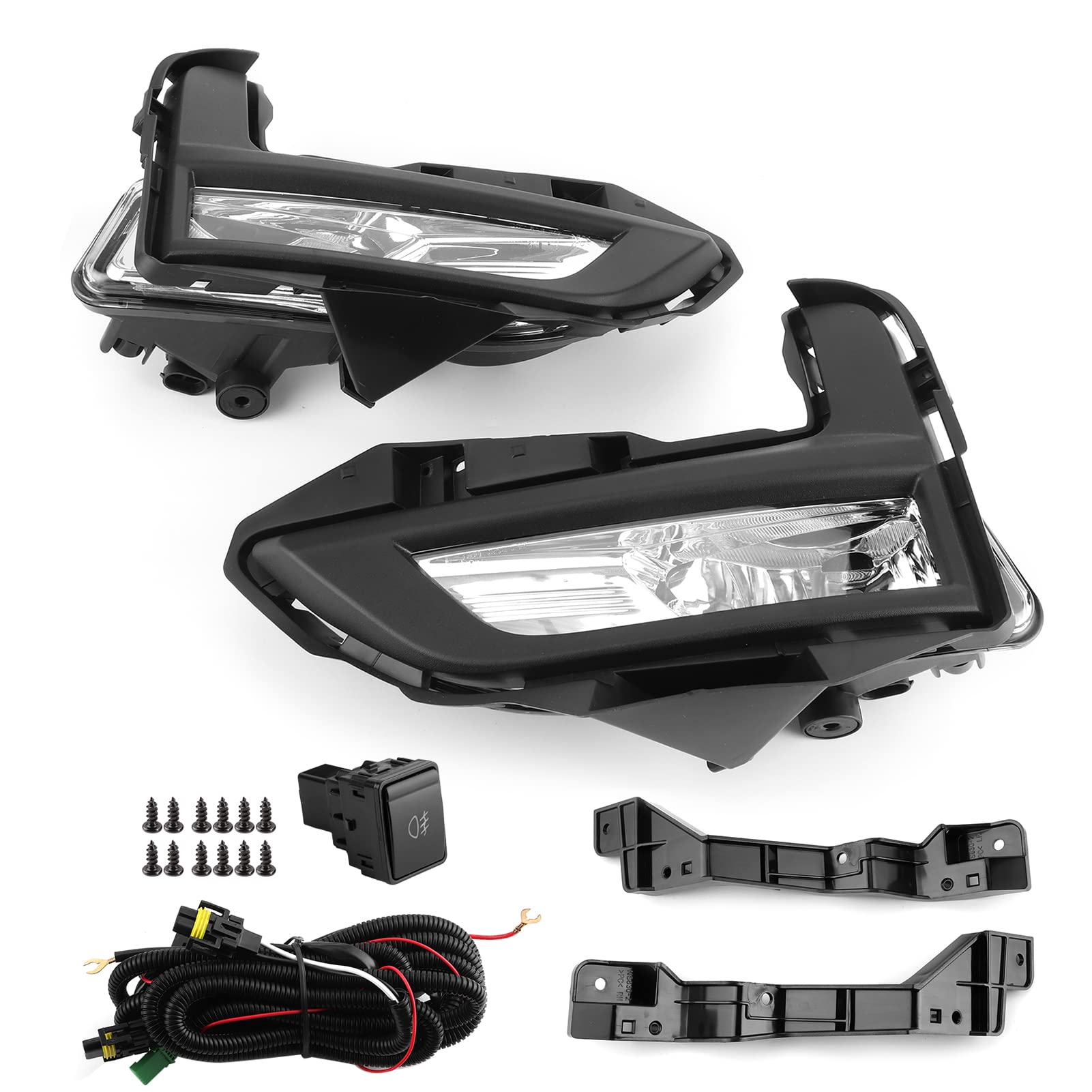 Yosoo LED Fog Lights Kit with Bezel - Compatible with Nissan Rogue X-Trail 2017+ Models - Waterproof Durable Fog Lamps for Night Driving Safety in Rain, Fog & Low Visibility - Perfect for Off-Road Adventures, Highway Commutes & City Driving