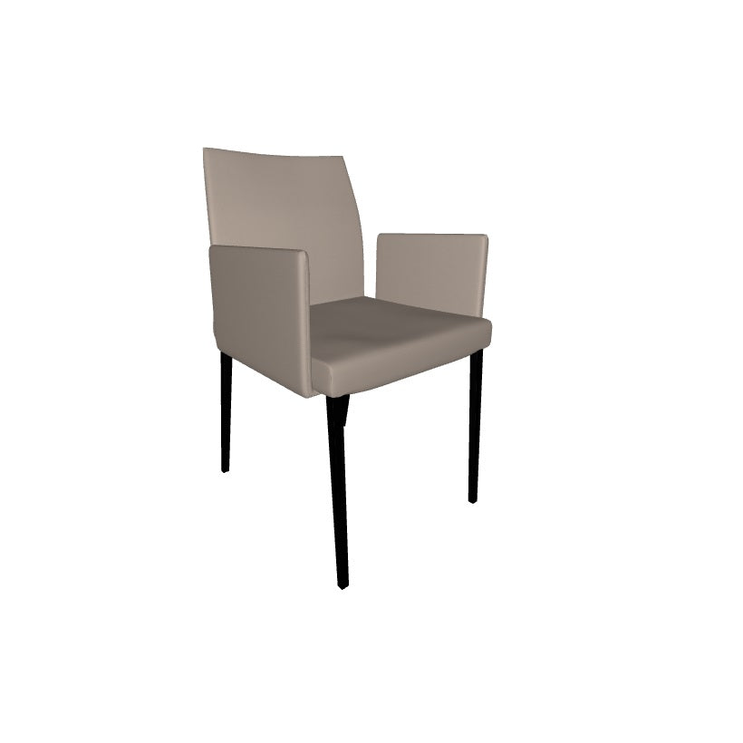 Cattelan Anna Armchair - Modern Italian Leather Lounge Chair for Living Room, Office & Dining - Stylish Comfortable Seating for Home Decor & Relaxation