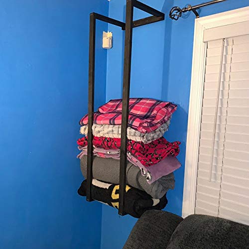 48 Inch Red Mahogany Blanket Ladder - Rustic Farmhouse Decor for Blanket & Towel Storage | Perfect for Living Room, Bedroom or Bathroom Organization