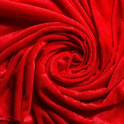 Red Panne Velvet Fabric Backdrop - Premium Photo Booth Background for Parties, Events & Decorations | Perfect for Wedding, Birthday & Holiday Celebrations