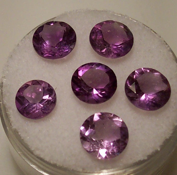 Natural Genuine Brazilian Amethyst Loose Stones - Round Cut 2mm to 6mm (VVS Eye Clean) | February Birthstone for Jewelry Making - Wholesale Bulk Gemstones for Rings, Necklaces & DIY Craft Projects