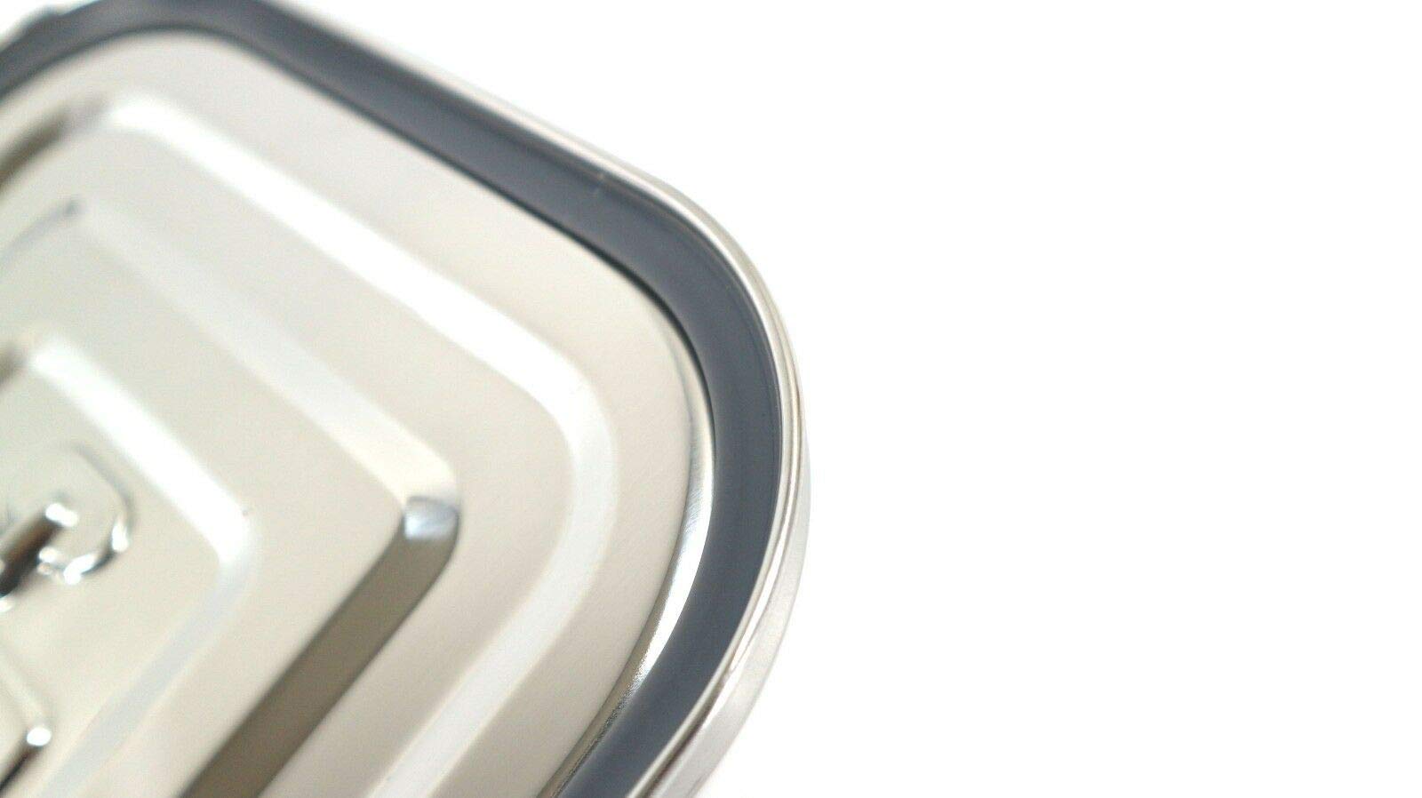 Premium Stainless Steel Kimchi Fermentation Container - 5L (168oz) Rectangular Food Storage Box with Airtight Lid - Ideal for Homemade Kimchi, Pickles, Sauerkraut & Fermented Foods