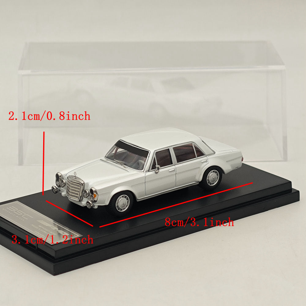 1:64 Mercedes Benz 300SEL W109 AMG White Diecast Car Model - Collectible Toy Car for Adults & Kids - Perfect for Display, Gifts, and Car Enthusiast Collections
