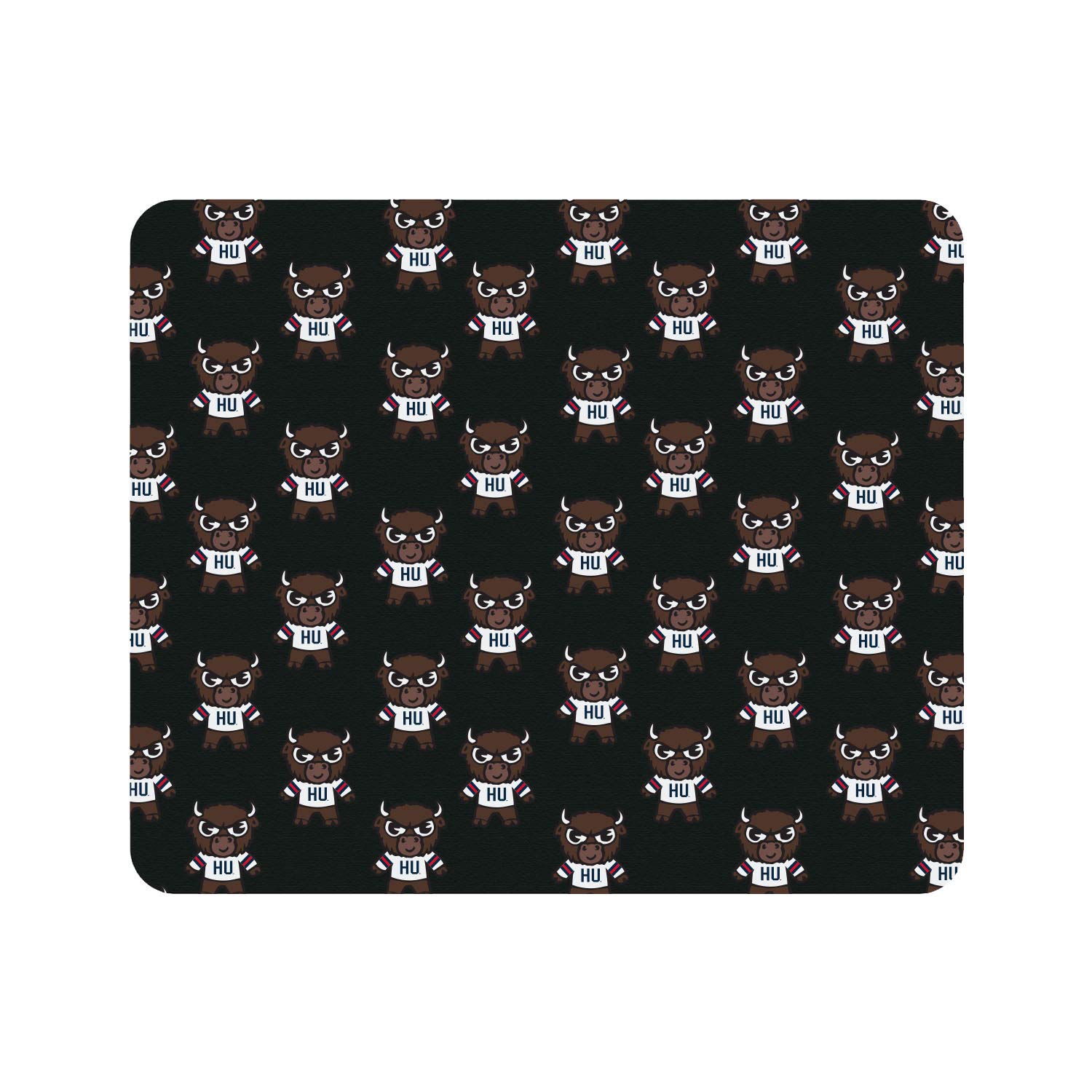 OTM Essentials Howard University Standard Fabric Mouse Pad - Non-Slip Desk Accessory for Work & Gaming - Premium Fabric Surface with Tokyodachi Mascot Design - Perfect for Office, Home, and Gaming Setups