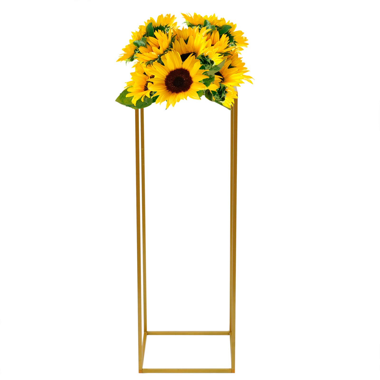 LOYALHEARTDY 10-Pack Matte Gold Wedding Flower Stands - 80CM Metal Column Vases for Wedding Centerpieces, Party Decor & Event Arrangements - Perfect for Aisle Decorations, Reception Tables & Banquet Halls