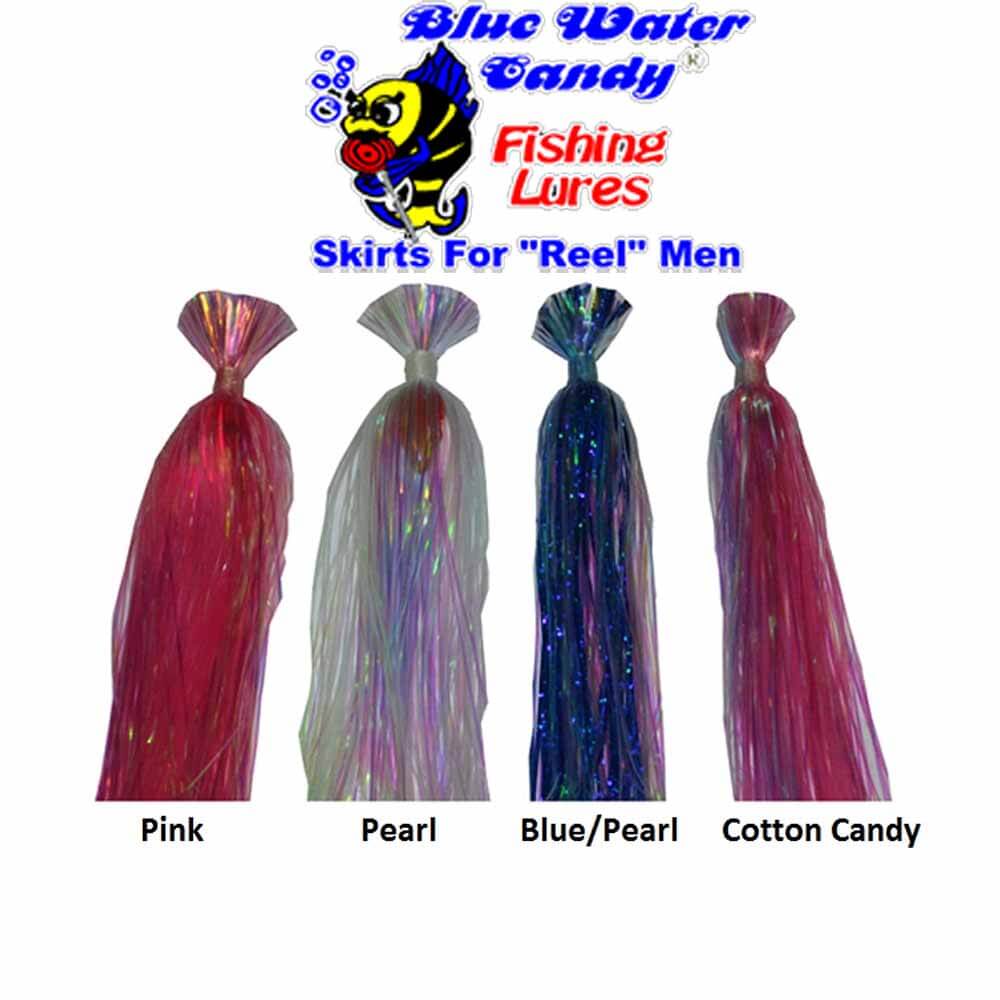 Blue Water Candy Bling Fishing Lures - 6 Pack (1Oz Each) - Premium Saltwater & Freshwater Lures for Bass, Trout, and Walleye - Perfect for Trolling, Casting, and Ice Fishing