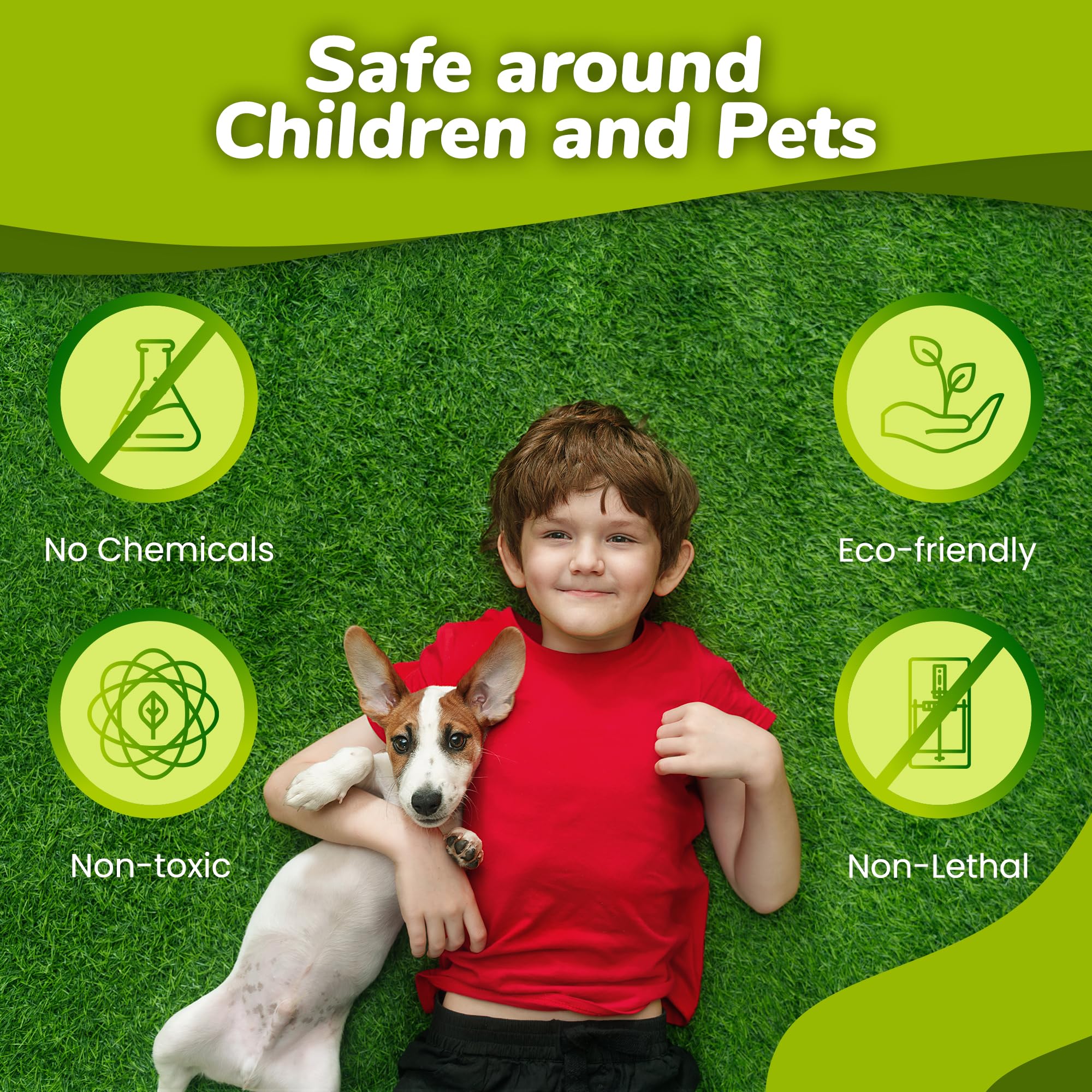 Natural Elements Mole and Vole Repellent - 100% Pure Castor Oil Formula | Safe for Pets & Non-Toxic | 4 Gallon Ready-to-Use Spray | Effective Yard & Garden Protection Against Burrowing Pests | Ideal for Lawns, Flower Beds & Vegetable Gardens