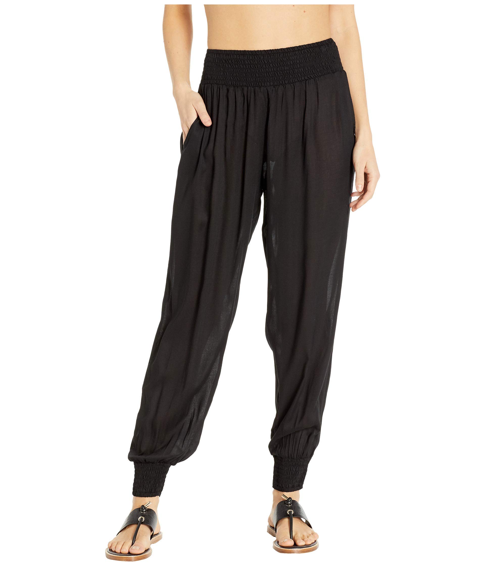 MIKOH Women's Kahuku Ruched Waist Pants - High Waisted Yoga Pants for Women, Stretchy Lounge Pants with Side Pockets - Perfect for Yoga, Running, Travel & Casual Wear