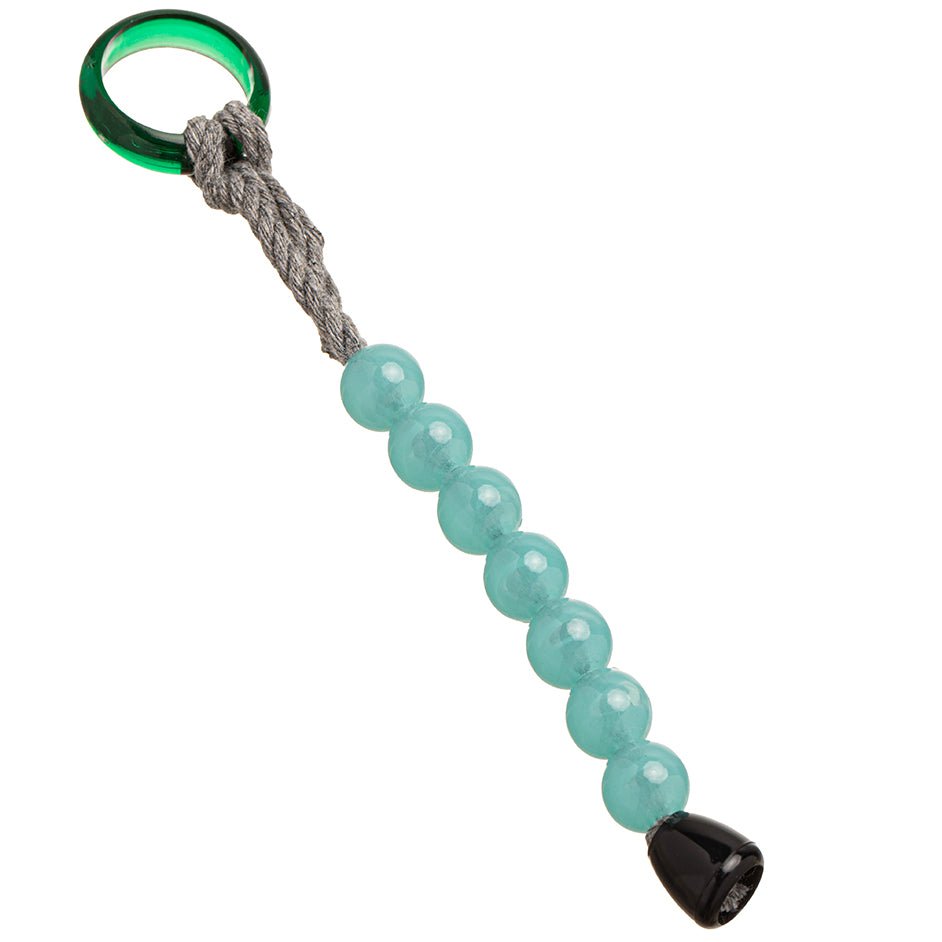 Islamic Tawaf Misbaha Tesbih - Acrylic Umrah Hajj Prayer Beads Set of 7 - Teal Blue - Perfect for Dhikr, Meditation & Spiritual Practice