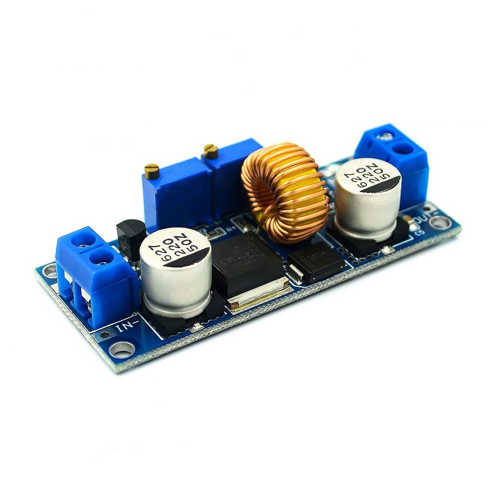 5A Lithium Battery Charger CV CC Buck Converter Step-Down Power Supply Module - LED Driver & LAN Power Supply for DIY Electronics, Solar Projects, and 12V/24V System Applications