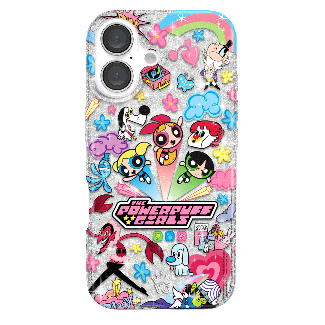 The Powerpuff Girls Girl Power iPhone Case - Cute Cartoon Character Phone Cover for iPhone 13/12/11/X/8/7 - Perfect for Fans, Kids, and Gift Giving - Durable Protection for School, Work, and Everyday Use