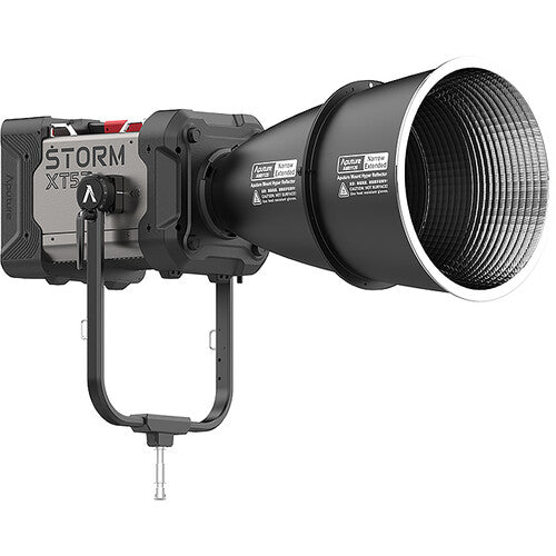 Aputure STORM XT52 Professional LED Monolight - 500W Full White Point Source Light with Dual Flight Case Kit (Bare Ends Cable Included) - Perfect for Studio Photography, Video Production, and Live Streaming