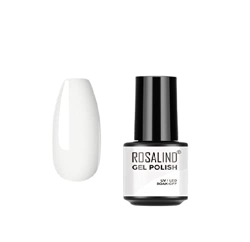 7ml Digital Shoppy Base & Top Coat Gel Nail Polish - White | Long-Lasting Shine & Protection for DIY Manicures at Home or Salon