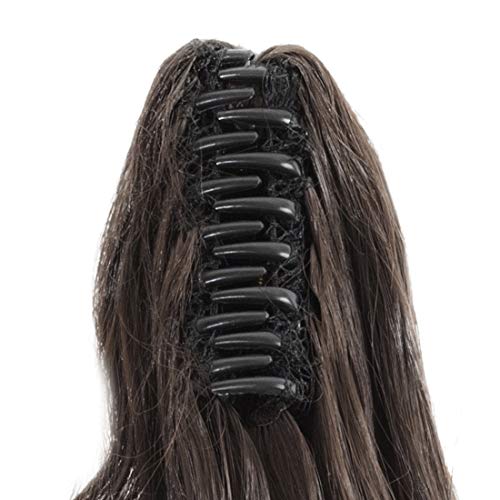Clip-in Ponytail Hair Extension with Claw Clip - Natural Looking Hairpiece for Instant Volume & Length - Perfect for Parties, Weddings & Everyday Styling