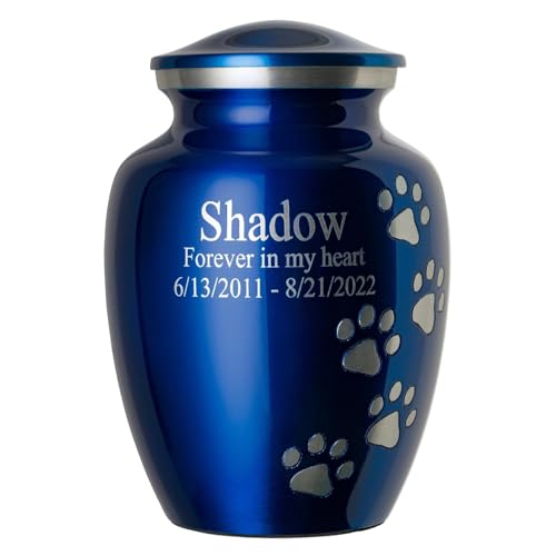 Sapphire Blue, Vertical Pewter Paws