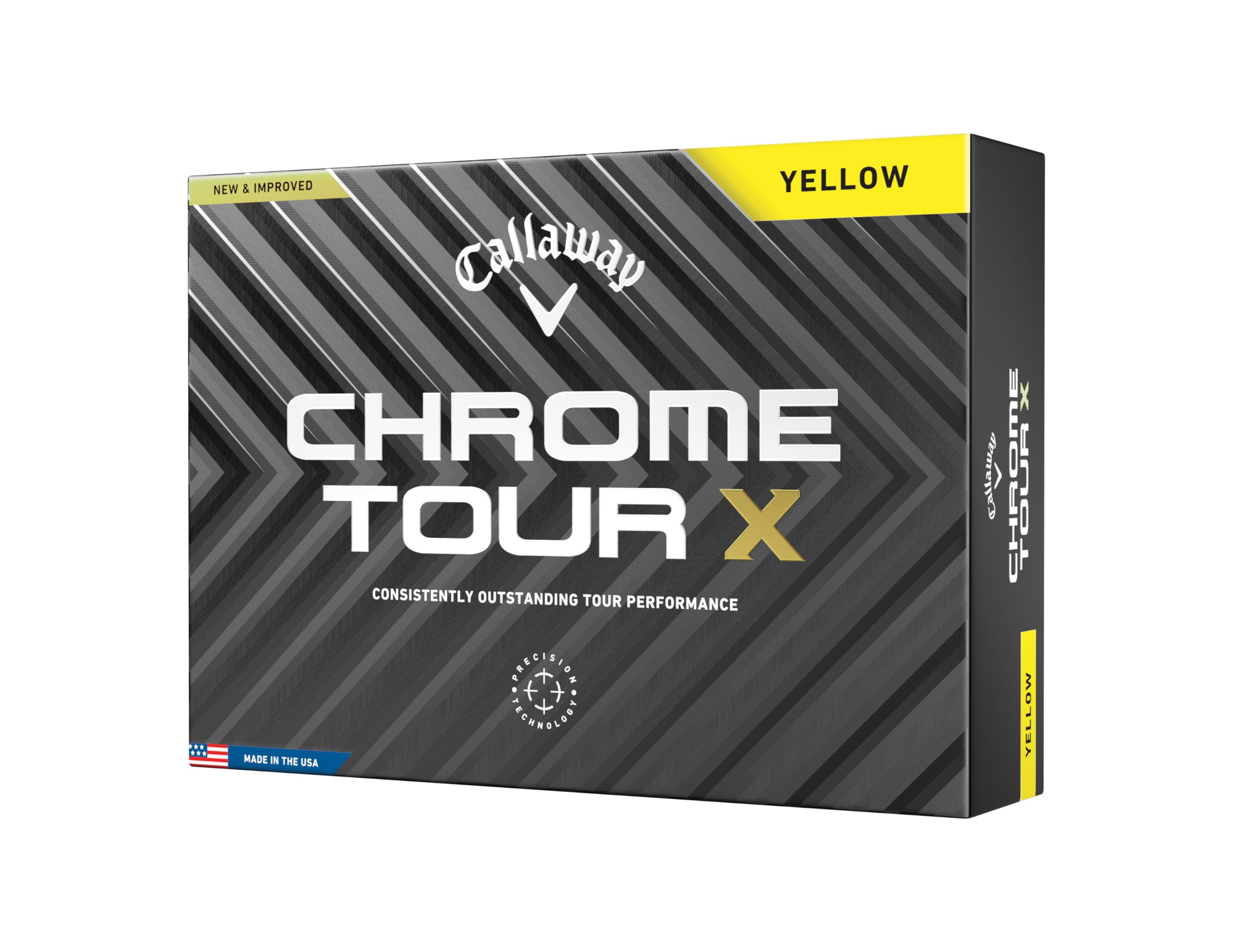 Callaway Chrome Tour X Golf Balls - Premium High-Performance Golf Balls for Distance & Control | Perfect for Tour-Level Players & Competitive Golfers