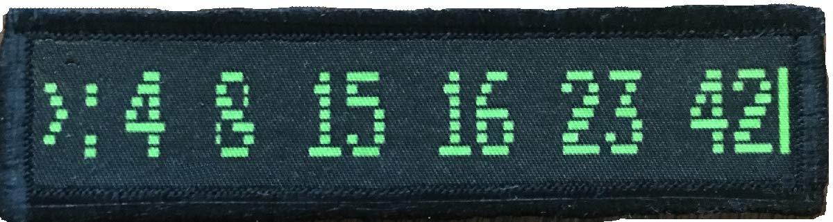 1x4 Lost Numbers Morale Patch - Hook and Loop Fastener - Made in USA - Perfect for Military Gear, Tactical Vests & Backpacks