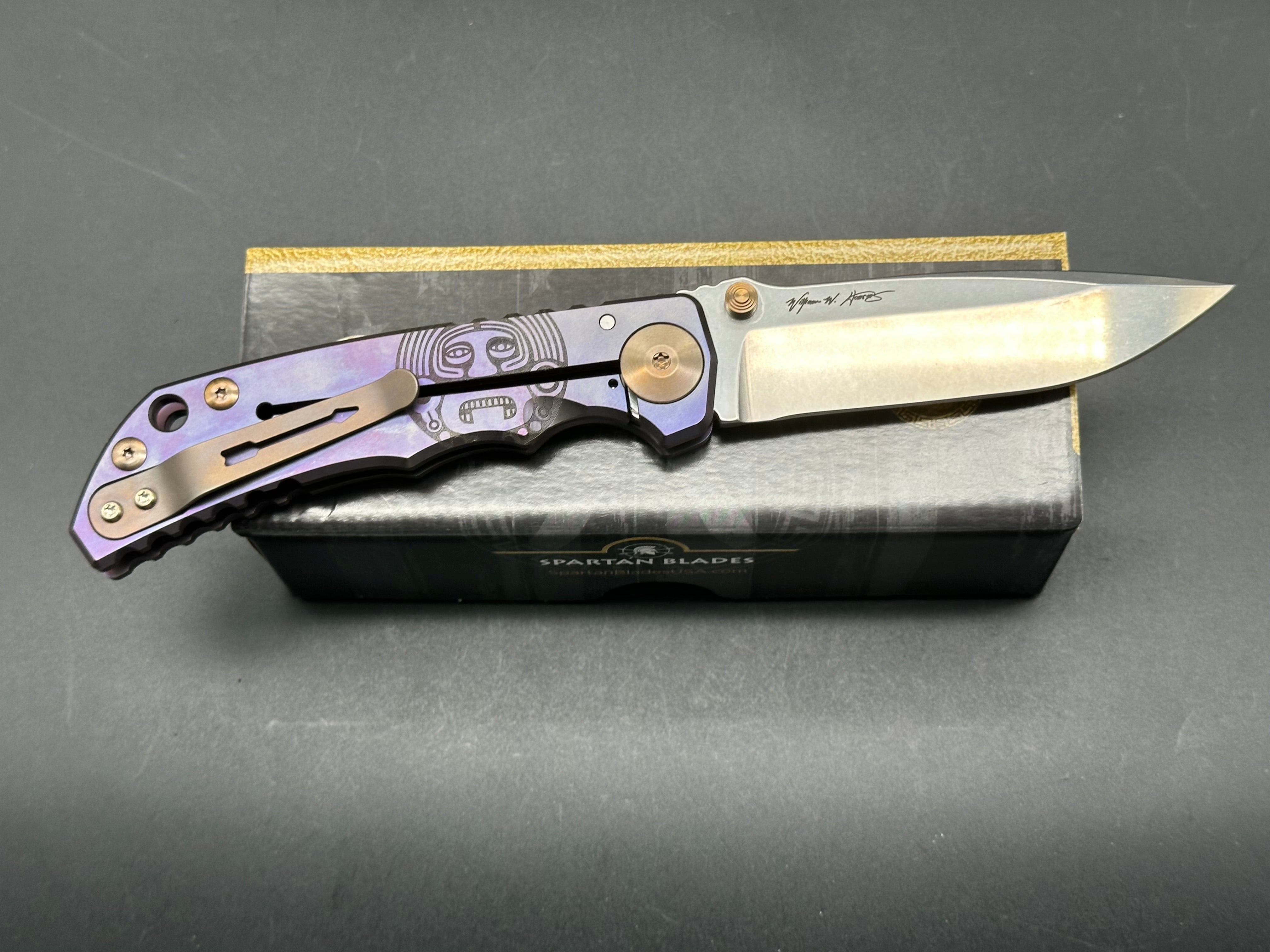 Spartan Harsey Mayan Folding Knife - MagnaCut Steel Blade | EDC, Outdoor Survival, Camping & Tactical Use