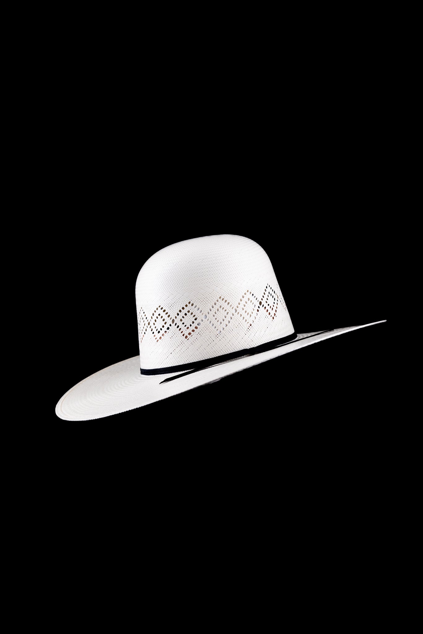 Rock'em 100X Two Diamonds Open Crown Straw Hat for Women - Summer Beach Sun Protection Wide Brim Hat for Outdoor, Gardening, and Vacation
