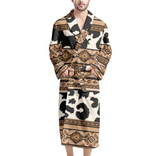 Cow Aztec Stripes Print