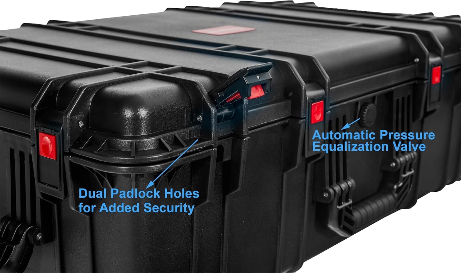 Waterproof Hard Case 35x20.5x12 Inch - IP67 Crushproof Rolling Equipment Case with Foam & Wheels for Camera, Tools, Electronics, Instruments | Travel, Storage & Transport Protection for Professional Gear
