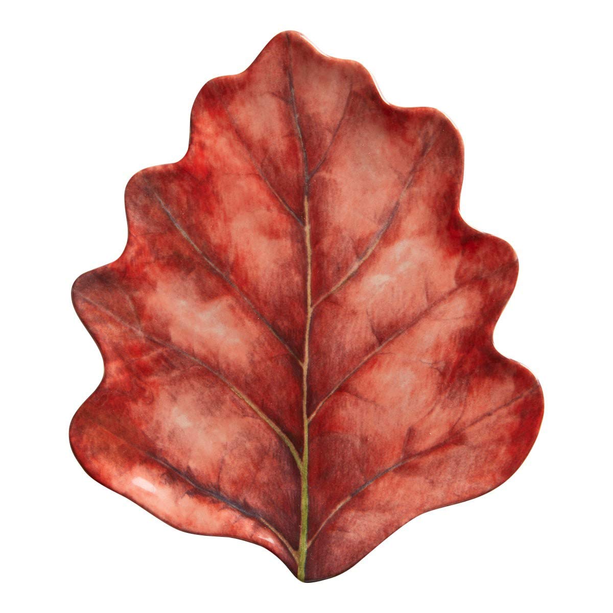 Juliska Forest Walk Leaf Cocktail Plate Set of 4 - Elegant Appetizer Dishes for Dinner Parties, Wedding Receptions & Holiday Entertaining