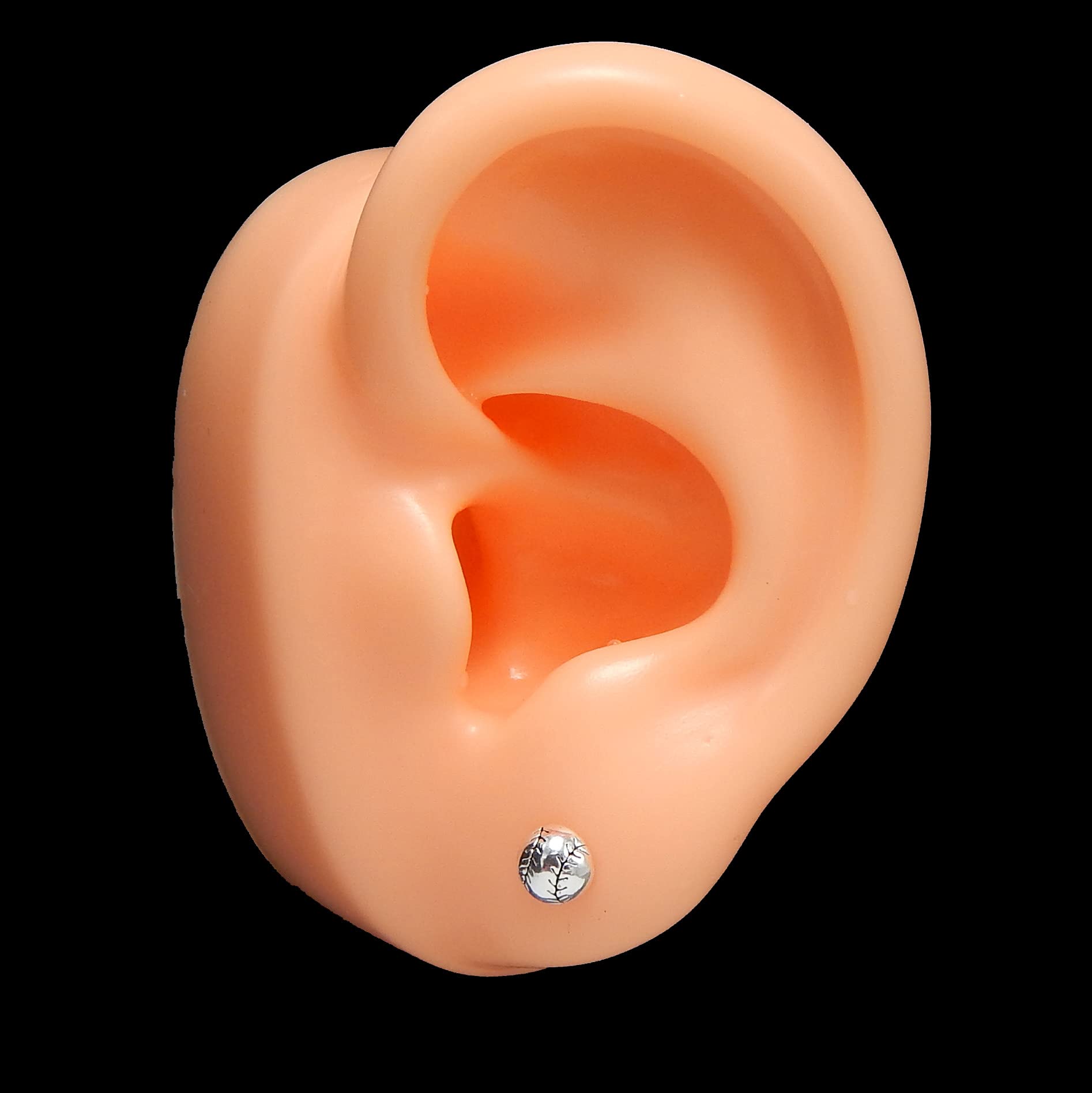 ICYROSE Hypoallergenic 925 Sterling Silver 2D Tiny 5mm Baseball/Softball Stud Earrings for Women - Nickel Free, Sensitive Ears Friendly - Perfect for Sports Fans, Gifts & Everyday Wear