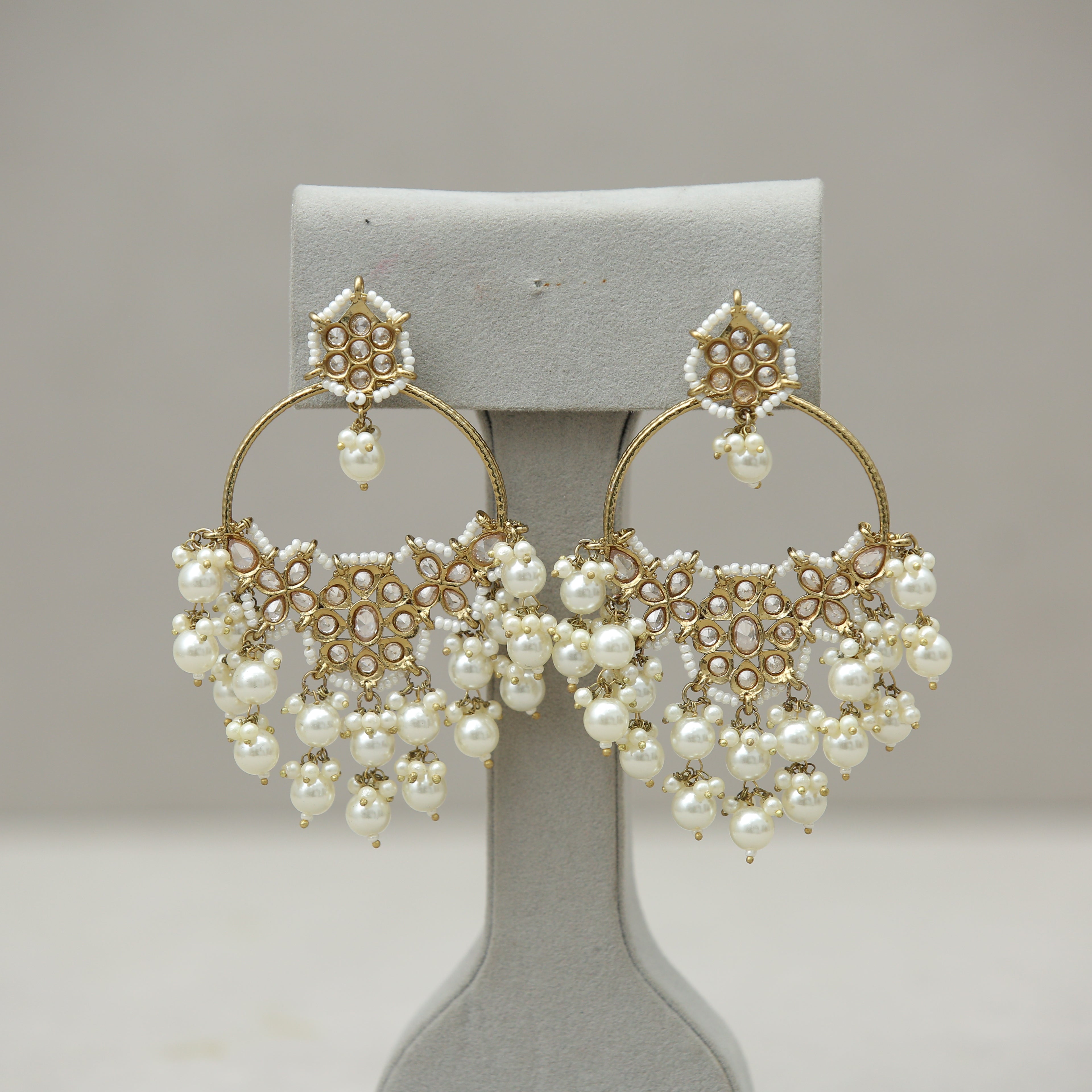 Exquisite Usha Stone Handmade Earrings for Women - Boho Chic Jewelry for Parties, Weddings & Everyday Wear