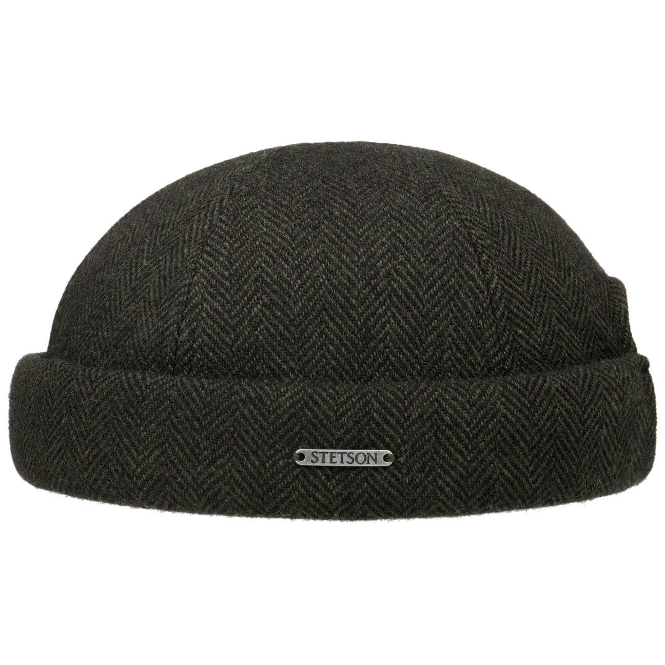 Stetson Lavoy Herringbone Wool Docker Hat for Men - Classic Winter Beanie for Outdoor Activities, Hiking, and Casual Wear