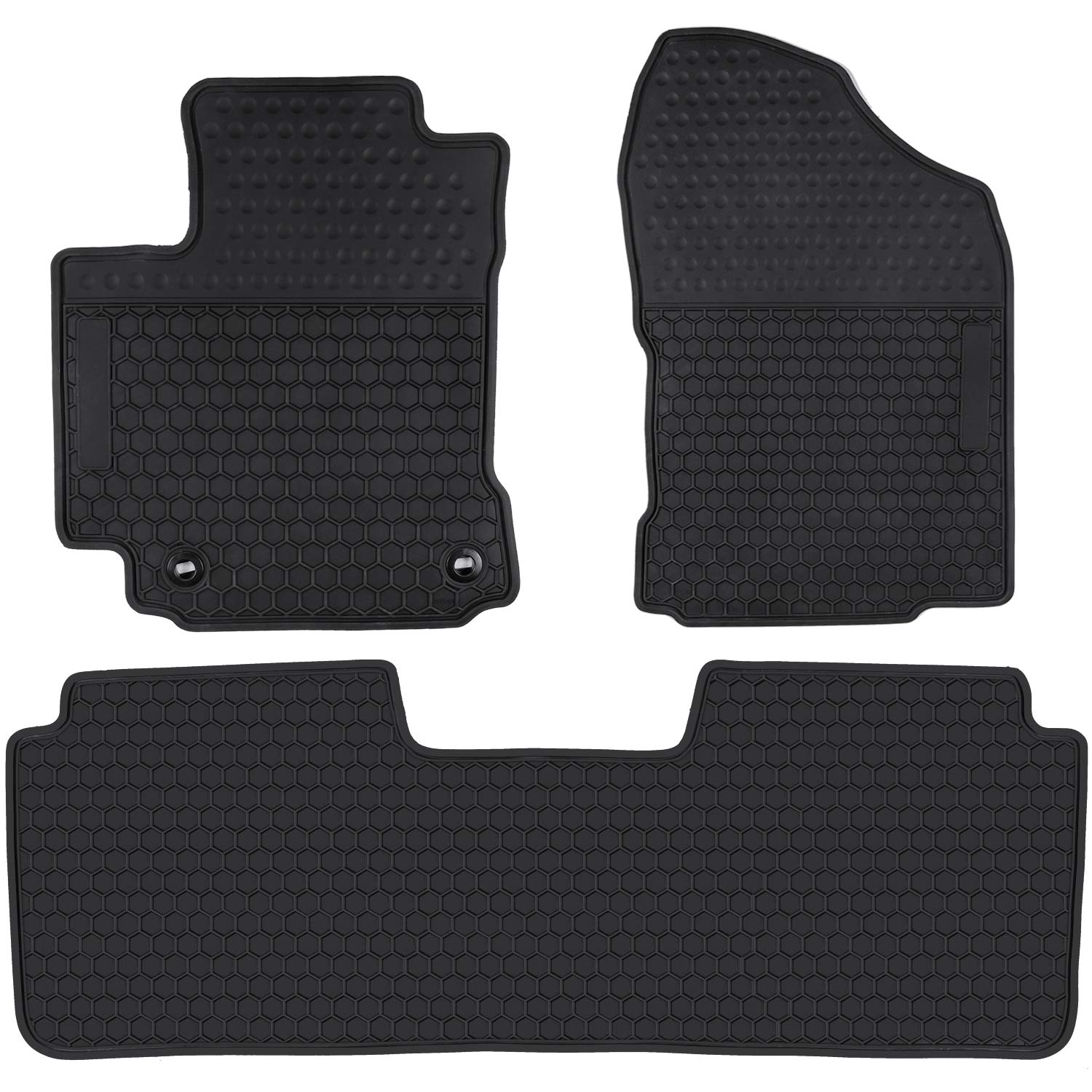 Premium Custom Fit Car Floor Mats for Toyota Corolla 2014-2019 - Heavy Duty All Weather Rubber Liners | Non-Slip Protection | Odorless & Durable | Perfect for Daily Commute, Road Trips & Winter Driving