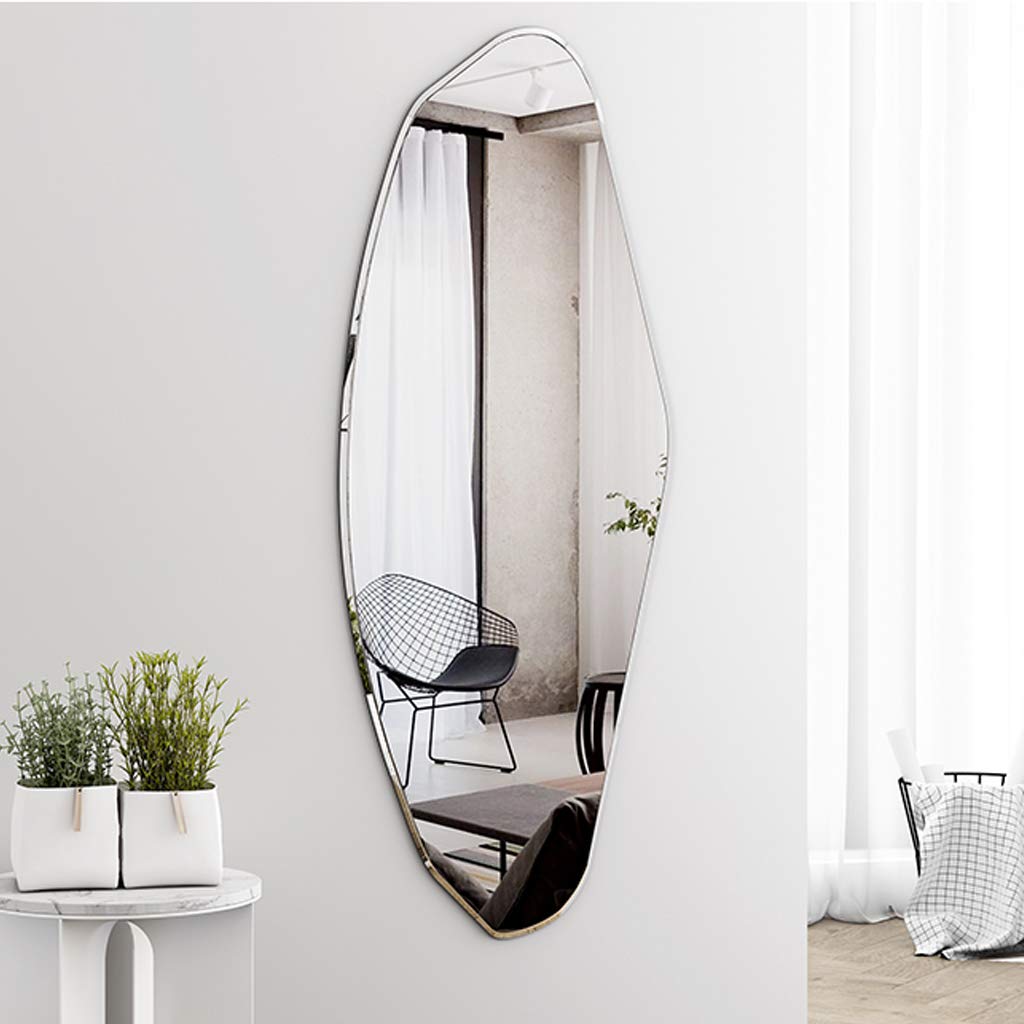 Wall-Mounted Dressing Mirror | Irregular Full-Length Mirror for Living Room, Bedroom & Entrance | HD Explosion-Proof Bathroom Mirror | Perfect for Home Decor, Outfit Check & Vanity Area