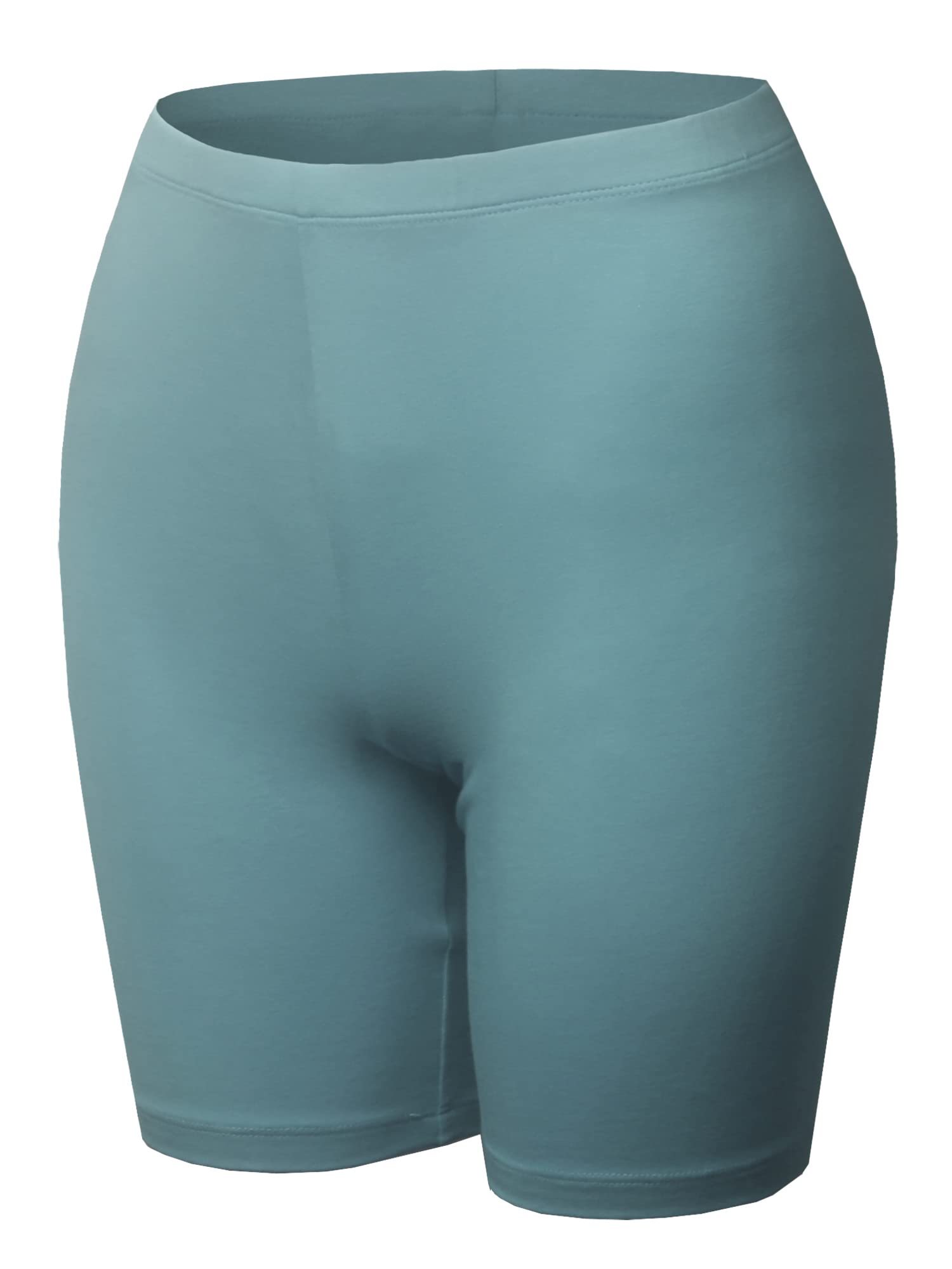 Emma Women's Essential Active Cotton Mid Rise Biker Shorts - Perfect for Yoga, Running, Workouts & Lounge Wear