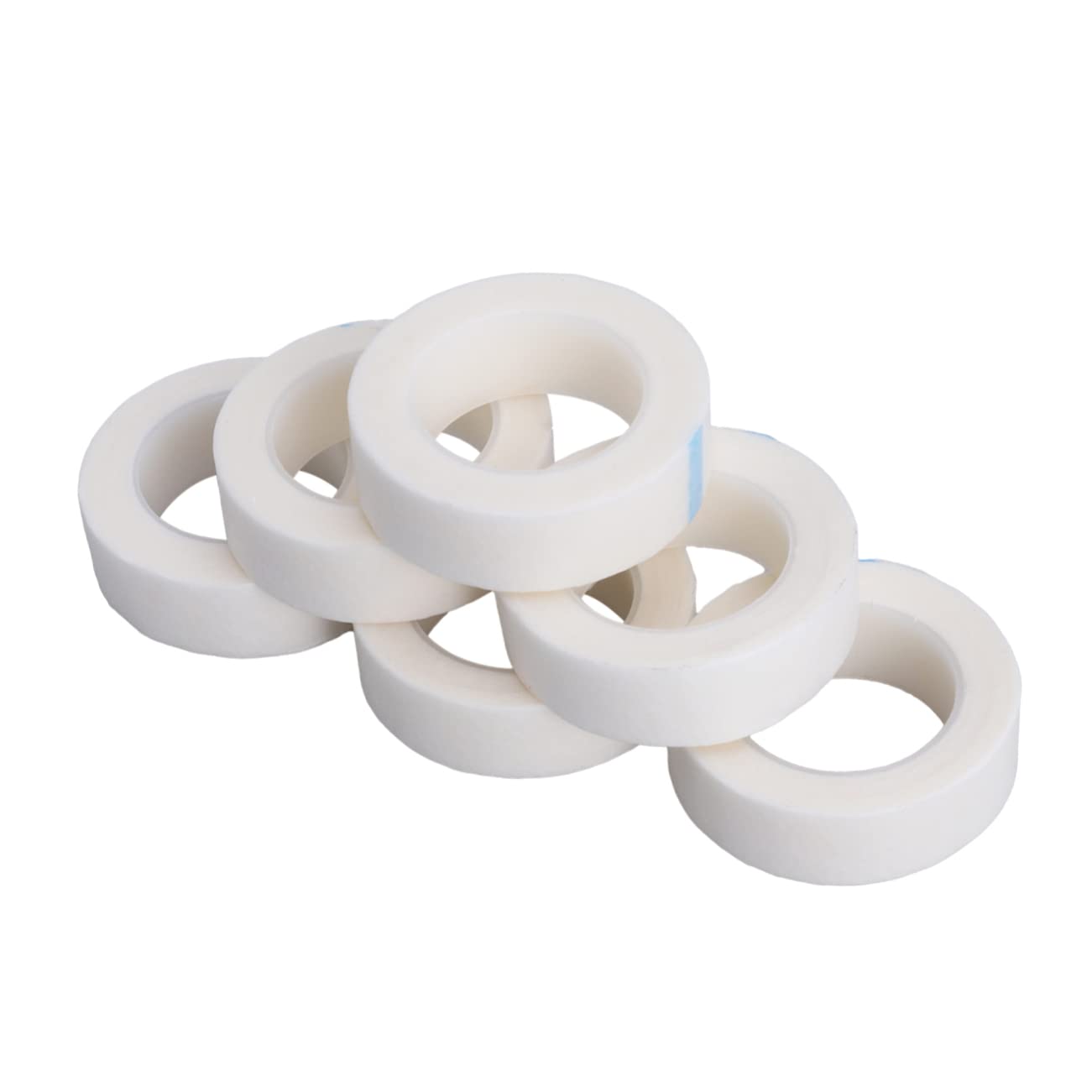 Beavorty 6pcs Eyelash Extension Tape - Breathable White Adhesive Lash Strips for Professional & DIY Use | Perfect for Salon, Home & Travel Lash Applications